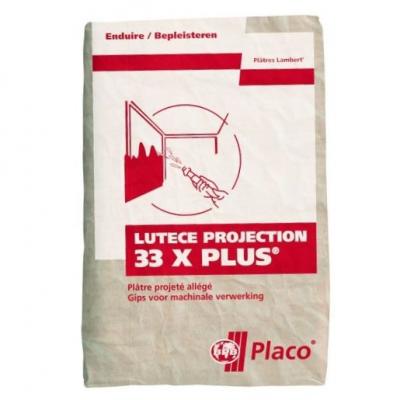 Plâtre Lutèce® Projection 33X PLUS - blanc - 33 kg