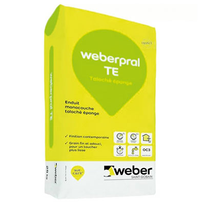 Enduit WEBERPRAL TE - sac de 25kg