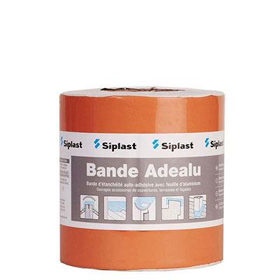 SIPLAST - Adhésif d'étanchéité Adealu - terracotta - Ep. 1.1 x l. 100mm x L. 10m