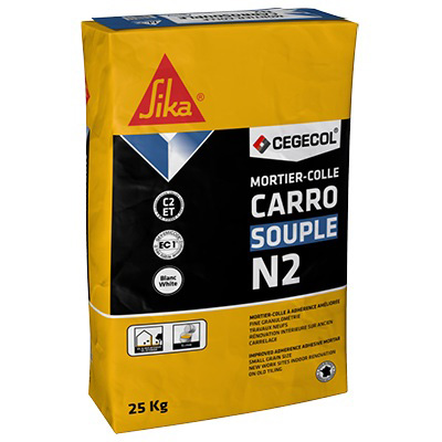 SIKA - Mortier-colle amélioré CARROSOUPLE N2 C2 ET - blanc- sac de 25 kg