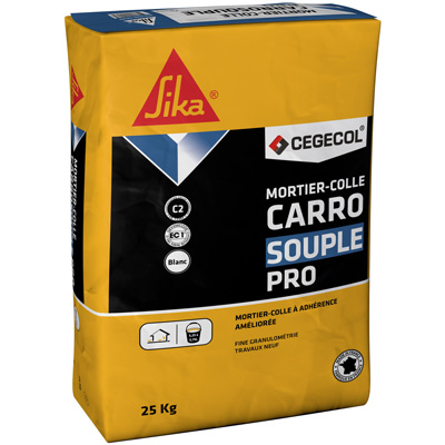 SIKA - Mortier-colle amélioré C2   - blanc- sac de 25 kg