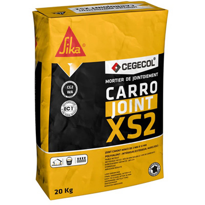 SIKA - Ciment pour mortiers CARROJOINT XS2 NF - blanc - sac de 20kg