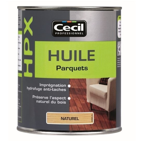 CECIL - Huile parquets HPX - naturel - 2.5L