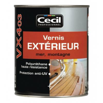 CECIL - Vernis brillant bois extérieur VX403 spécial mer et montagne - 2.5L