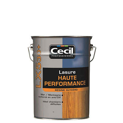 CECIL - Lasure haute performance LX530+ bois - incolore - 5L