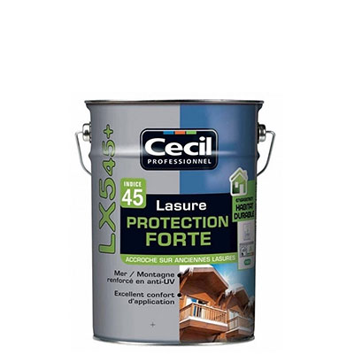 CECIL - Lasure protection forte LX545+ bois - incolore - 5L