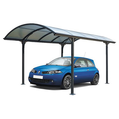 Carport 1 voiture alu l. 3 x L. 4.85 x H. 2.50 m