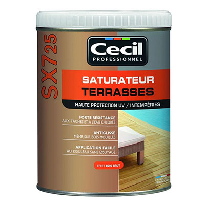 CECIL - Saturateur terrasses bois SX725 - naturel - 1L