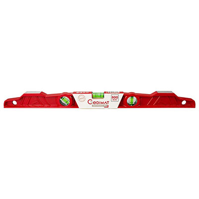 GEDIMAT Performance Pro - Niveau trapèze à bulle acier Long. 80cm