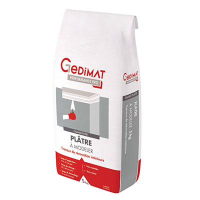 GEDIMAT Performance Pro - Plâtre à modeler - sac de 5kg