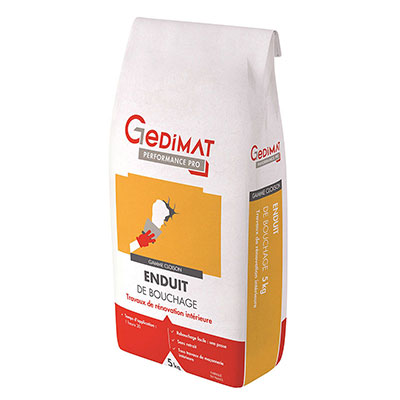 GEDIMAT Performance Pro - Enduit de bouchage - sac de 5kg