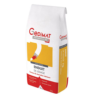 GEDIMAT Performance Pro - Enduit de lissage - sac de 5kg