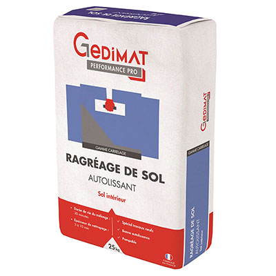 GEDIMAT Performance Pro - Ragréage de sol autolissant - gris - 25kg