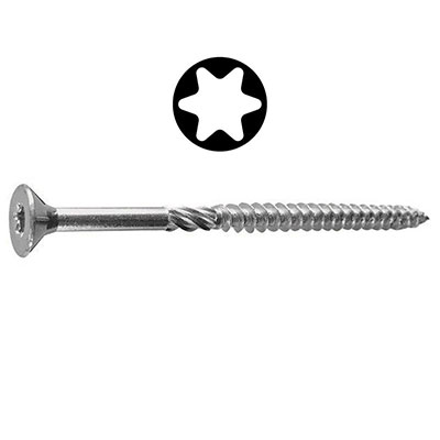 GEDIMAT Performance Pro - Vis spéciale terrasse - inox A2 - Torx® - tête réduite ø5 x L. 60mm - vendu par 500