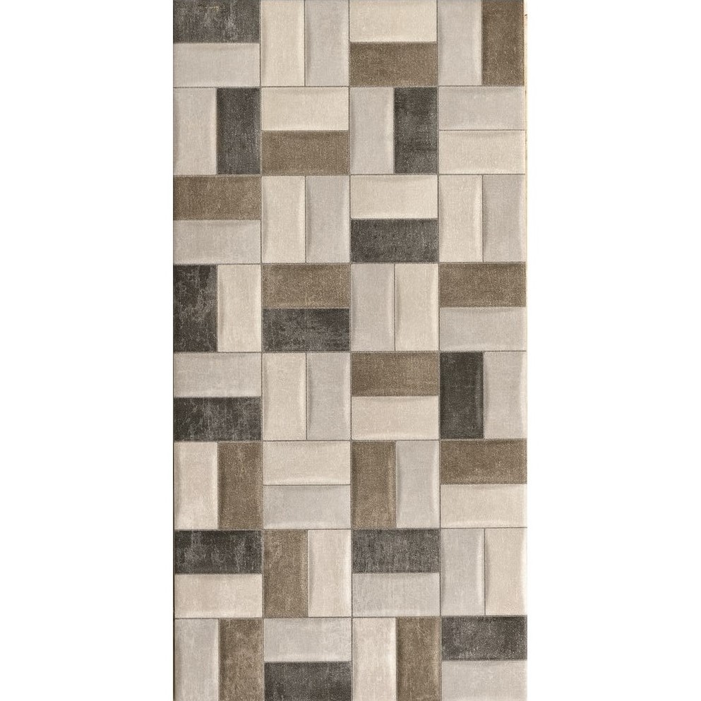 Faïence INFINITY 25 x 50 cm mate - décor cross smart mix - boîte de 1.625m²