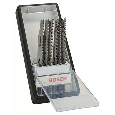 BOSCH - Coffret de 6 lames de scie sauteuse Wood Expert Robust Line