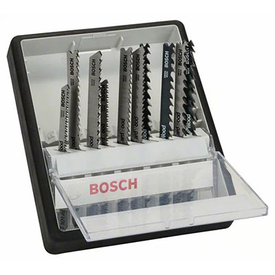 BOSCH - Coffret de 10 lames de scie sauteuse Wood Expert