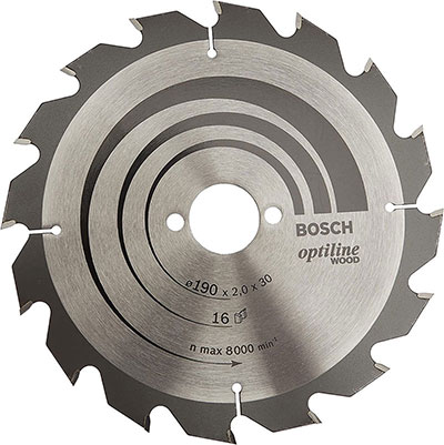 BOSCH - Lame circulaire Optiline Wood pour bois 16 dents ø190mm