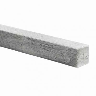 Bordure poutre pierre reconstituée - aspect bois blanchi - l. 10 x H. 10 x L. 45cm