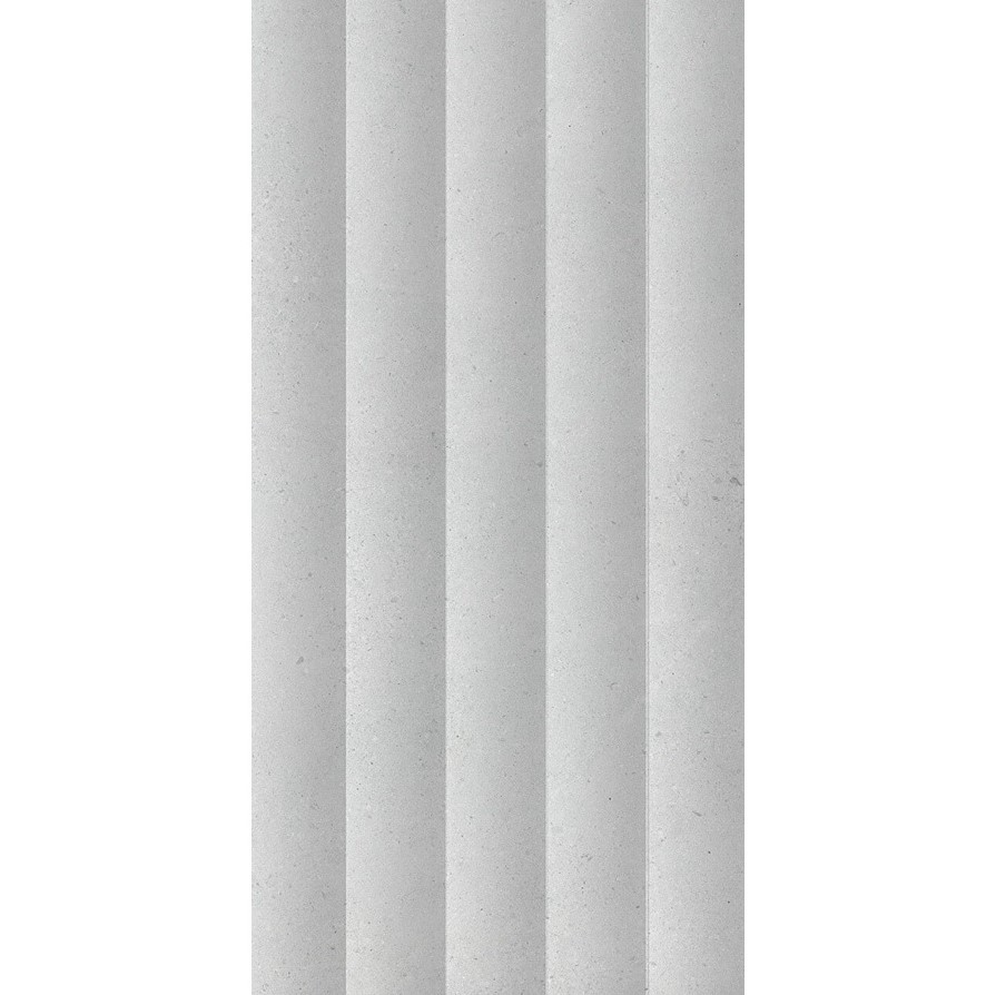 Faïence SET 6.0 30 x 60 cm mate - décor limestone fluted white - boîte de 1.08m²