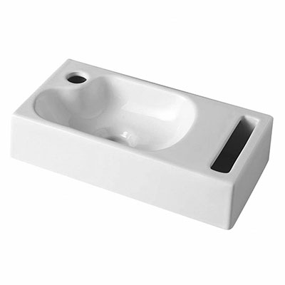 Lave-mains DATCHA - blanc - P. 21 x L. 40.5 x H. 9.5cm