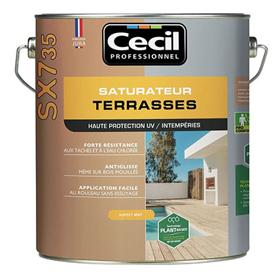 CECIL - Saturateur terrasses bois SX735 - naturel - 5L