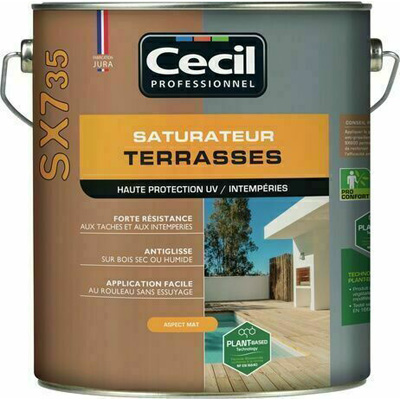 CECIL - Saturateur terrasses bois SX735 - cèdre - 1L