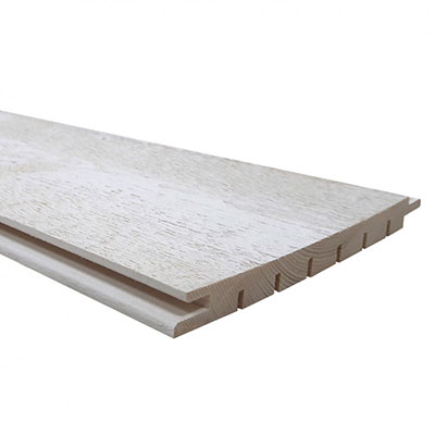 Lambris sapin brut - blanc - Ep. 12 x l. 135mm x L. 2.65m - vendu par 5 lames - paquet de 1.788m²