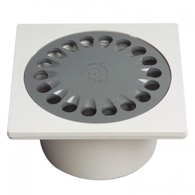 WIRQUIN - Bonde de douche avec grille plastique l. 100 x L. 100mm