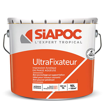 SIAPOC - Impression ULTRA FIXATEUR - blanc mat - 10L