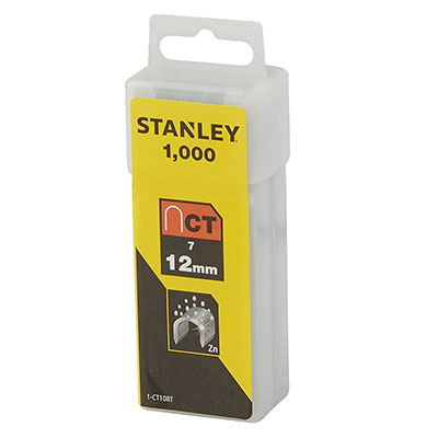 STANLEY - Agrafes cavaliers types 7 - 12mm - vendu par 1000