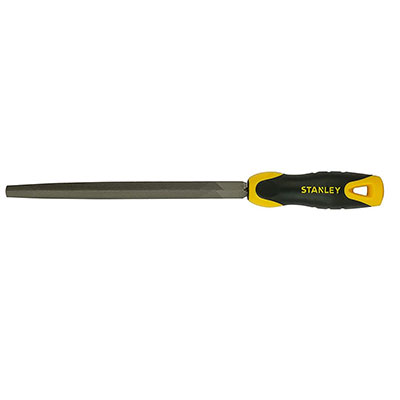 STANLEY - Lime triangulaire bâtarde Long. 20cm + manche bi-matière