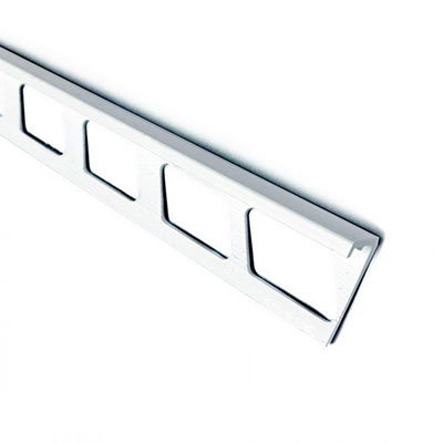 DINAC - Arrêt de cornière PVC 23x3mm - hauteur 8mm - blanc - Long. 2.50m