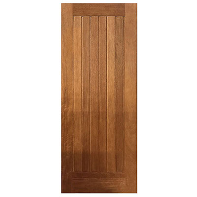 Porte bois rouge MEXICANA - brut - l. 83 x H. 211cm