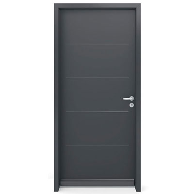 MALERBA - Bloc-porte métallique LINEA ZEN prépeint - poussant droit - Ep. 4 x l. 86 x H. 204cm