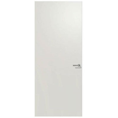 XIDOOR - Porte Berklon à recouvrement - poussant droit - blanc cristal - Ep. 4 x l. 95 x H. 204cm - axe 50mm