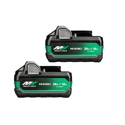  HIKOKI -Pack 2 batteries MultiVolt BSL36A18X - 36V - 2.5Ah -18V - 5Ah Li-ion 