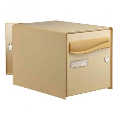 DECAYEUX - Boîte aux lettres R-BOX LYS double face - beige - l. 30.2 x P. 41 x H. 30cm + 2 clés