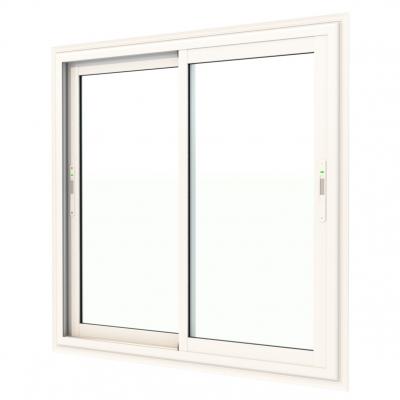 ALUSINAN - Fenêtre coulissante 2 vantaux - blanc - l. 120 x H. 115cm