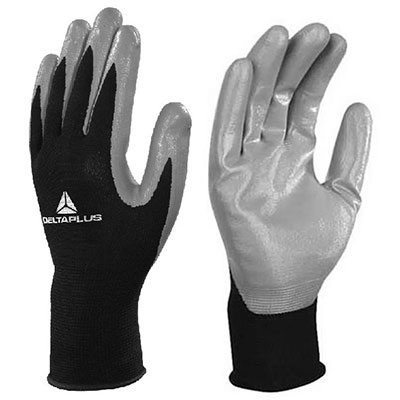 DELTA PLUS - Gants VE712GR - noir et gris - taille 10