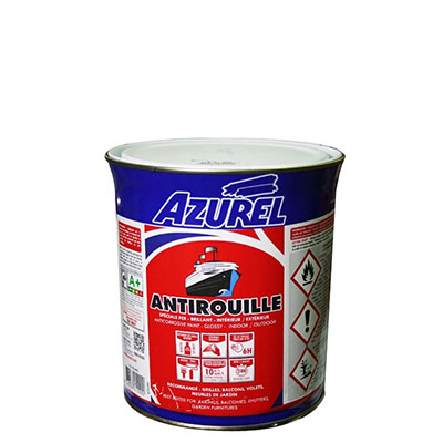 AZUREL - Peinture ANTIROUILLE - blanc - 0.5L