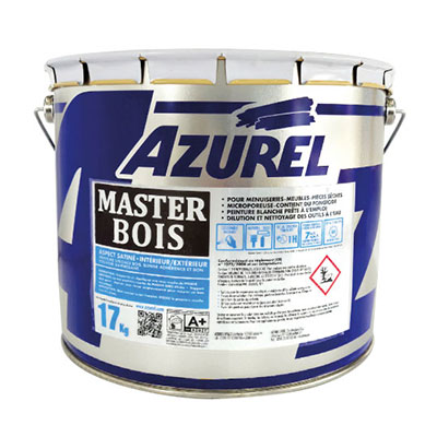 AZUREL Peinture MASTER BOIS - blanc - 17 kg