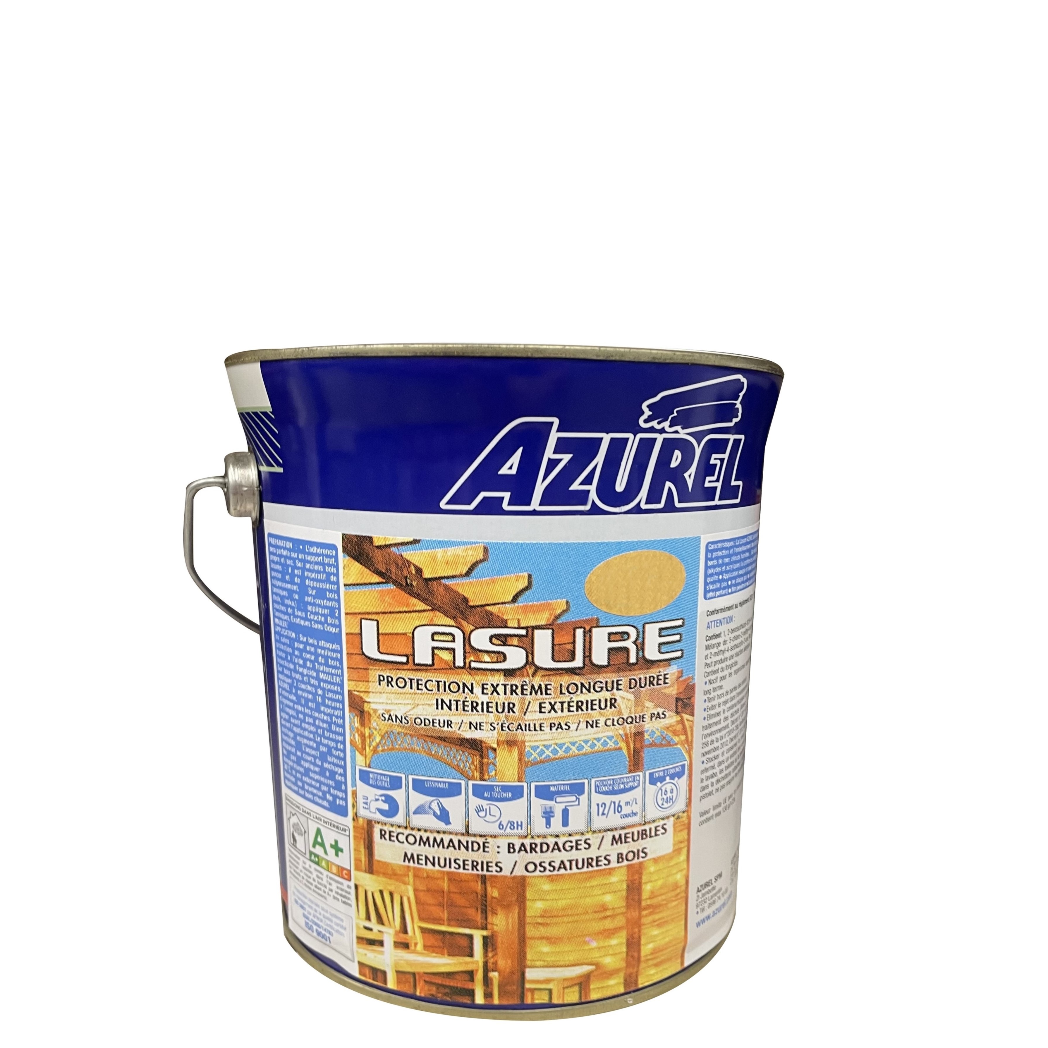 AZUREL - Lasure EAU - courbaril - 2.5L