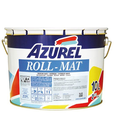 AZUREL - Peinture ROLL-MAT - blanc mat - 10L