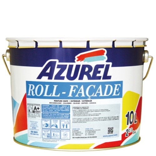 AZUREL - Peinture ROLL-FACADE - blanc mat - 5L