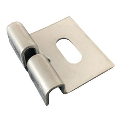 Clip de fixation mural inox l. 40 x L. 45mm