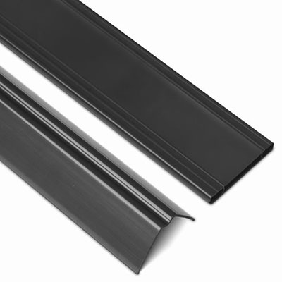 Lames rigides occultantes PVC - gris anthracite - pour panneau de clôture l. 2.50 x H. 1.53m