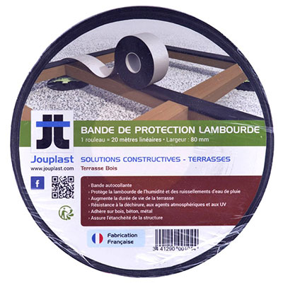 JOUPLAST® - Bande de protection pour terrasse Long. 20m