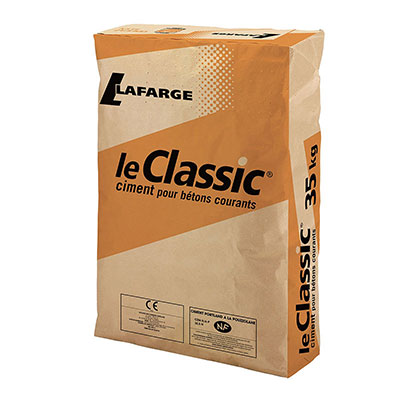 LAFARGE - Ciment pour bétons courants LeCLASSIC® NF - gris - sac de 35kg