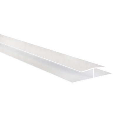 CABEX - Profilé H de jonction pour lambris PVC - blanc - Long. 5.80m